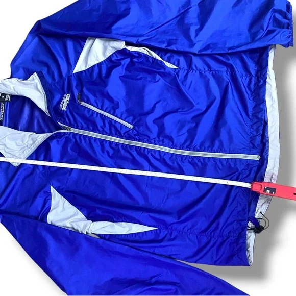 Patagonia Mens Velocity O2 Shell Windbreaker Full Zip Jacket Blue Size M - Picture 6 of 12